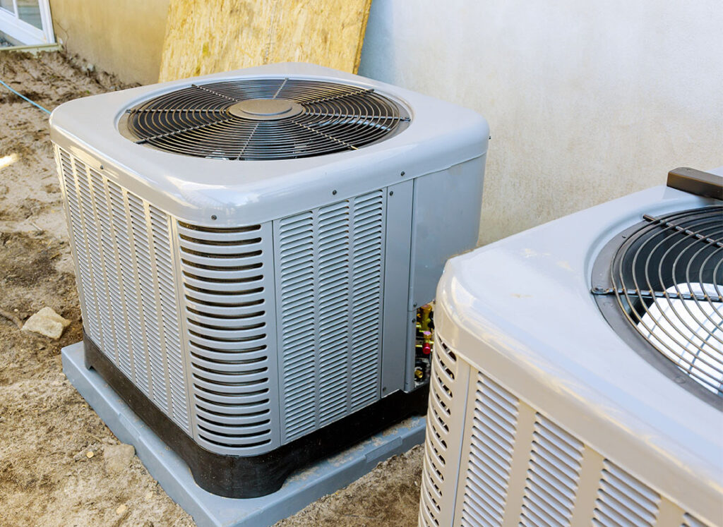 new air conditioners freshly installed