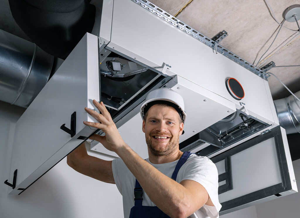 hvac technician performing general services