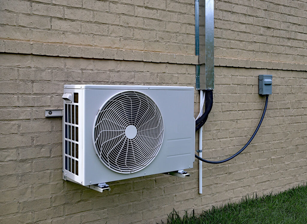 hvac installation: newly installed heat pump